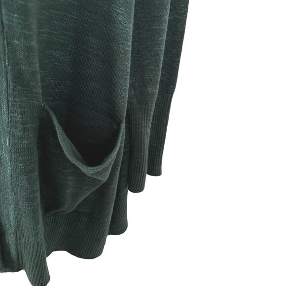 J. Jill Textured Sweater Blazer Jacket Womens 2X Green Cotton Acrylic CJ-1837 - Picture 5 of 10